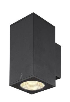 Preview: ENOLA SQUARE M UP/DOWN, Outdoor LED Wandaufbauleuchte anthrazit