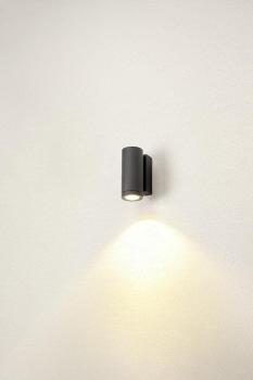 ENOLA ROUND S, single Outdoor LED Wandaufbauleuchte anthrazit