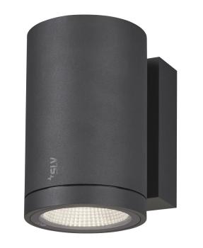 Preview: ENOLA ROUND M, single Outdoor LED Wandaufbauleuchte anthrazit