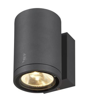 ENOLA ROUND M, single Outdoor LED Wandaufbauleuchte anthrazit