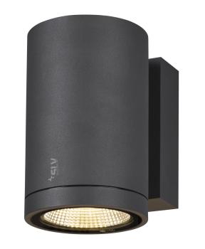 ENOLA ROUND M, single Outdoor LED Wandaufbauleuchte anthrazit
