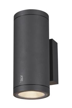 ENOLA ROUND M UP/DOWN, Outdoor LED Wandaufbauleuchte anthrazit