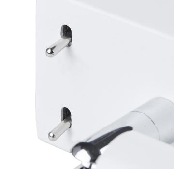 QUADRASS SPOT, Indoor Wandaufbauleuchte mit LED Spot und E27 Fassung, weiß