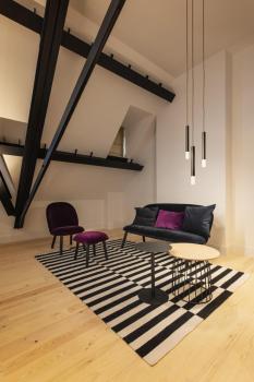 Preview: HELIA AMBIENT 35, Indoor LED Pendelleuchte TRIAC schwarz mit Rosette