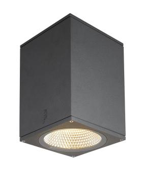 Preview: ENOLA SQUARE L, Outdoor LED Deckenaufbauleuchte anthrazit CCT 3000/4000 K