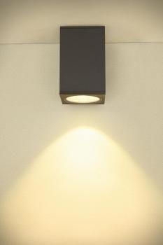 ENOLA SQUARE L, Outdoor LED Deckenaufbauleuchte anthrazit CCT 3000/4000 K