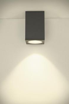 ENOLA SQUARE L, Outdoor LED Deckenaufbauleuchte anthrazit CCT 3000/4000 K