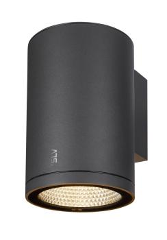 ENOLA ROUND L, single Outdoor LED Wandaufbauleuchte anthrazit CCT 3000/4000 K