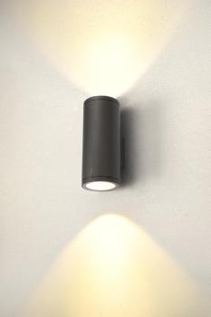 ENOLA ROUND L UP/DOWN, Outdoor LED Wandaufbauleuchte anthrazit CCT 3000/4000 K