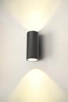 ENOLA ROUND L UP/DOWN, Outdoor LED Wandaufbauleuchte anthrazit CCT 3000/4000 K
