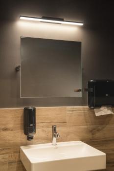 GLENOS® 60, Indoor LED Spiegelleuchte schwarz CCT switch 3000/4000 K