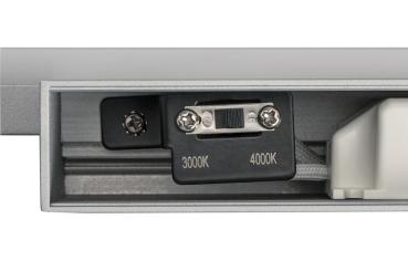 Preview: GLENOS® 60, Indoor LED Spiegelleuchte grau CCT switch 3000/4000 K