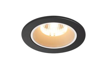 NUMINOS® DL S, Indoor LED Deckeneinbauleuchte schwarz/weiß 2700 K 20° inkl. Blattfedern