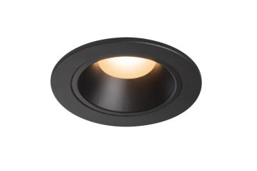 NUMINOS® DL S, Indoor LED Deckeneinbauleuchte schwarz/schwarz 2700 K 55° inkl. Blattfedern