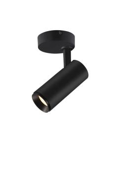 NUMINOS® S CW, PHASE, Deckenaufbauleuchte, 3000 K, 8 Watt, Phasenabschnitt, 36°, matt schwarz