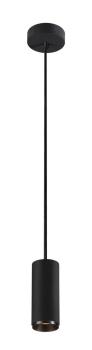 NUMINOS® S PD, PHASE, Pendelleuchte, Pendellänge 250 cm, 2700 K, 8 Watt, 24°, Phasenabschnitt, matt schwarz