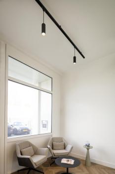 Preview: NUMINOS® S PD, PHASE, Pendelleuchte, Pendellänge 250 cm, 3000 K, 8 Watt, 36°, Phasenabschnitt, matt schwarz