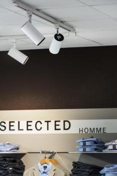 NUMINOS® M 3Ph., PHASE, 3~ Spot, zylindrisch, 3000 K, 14 Watt, Phasenabschnitt, 24°, matt weiß / matt schwarz