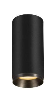 NUMINOS® M CL, PHASE, Deckenaufbauleuchte, 2700 K, 14 Watt, Phasenabschnitt, 36°, matt schwarz