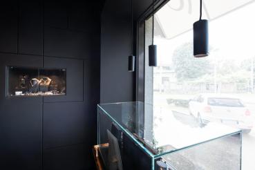 NUMINOS® M PD, PHASE, Pendelleuchte, Pendellänge 250 cm, 2700 K, 14 Watt, 60°, Phasenabschnitt, matt schwarz