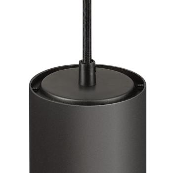 Preview: NUMINOS® M PD, PHASE, Pendelleuchte, Pendellänge 250 cm, 4000 K, 14 Watt, 24°, Phasenabschnitt, matt schwarz