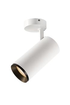 NUMINOS® L CL, PHASE, Deckenaufbauleuchte, 2700 K, 20 Watt, Phasenabschnitt, 60°, matt weiß / matt schwarz