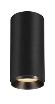 NUMINOS® L CL, PHASE, Deckenaufbauleuchte, 3000 K, 20 Watt, Phasenabschnitt, 36°, matt schwarz