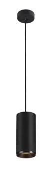NUMINOS® L PD, PHASE, Pendelleuchte, Pendellänge 250 cm, 2700 K, 20 Watt, 36°, Phasenabschnitt, matt schwarz