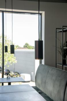 NUMINOS® L PD, PHASE, Pendelleuchte, Pendellänge 250 cm, 2700 K, 20 Watt, 36°, Phasenabschnitt, matt schwarz