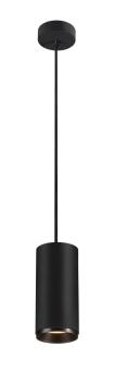 NUMINOS® L PD, PHASE, Pendelleuchte, Pendellänge 250 cm, 3000 K, 20 Watt, 24°, Phasenabschnitt, matt schwarz
