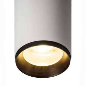 Preview: NUMINOS® L PD, PHASE, Pendelleuchte, Pendellänge 250 cm, 3000 K, 20 Watt, 36°, Phasenabschnitt, matt weiß / matt schwarz