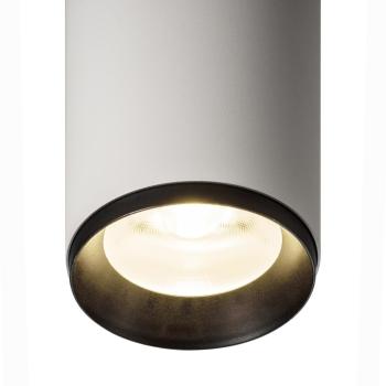 Preview: NUMINOS® L PD, PHASE, Pendelleuchte, Pendellänge 250 cm, 4000 K, 20 Watt, 36°, Phasenabschnitt, matt weiß / matt schwarz