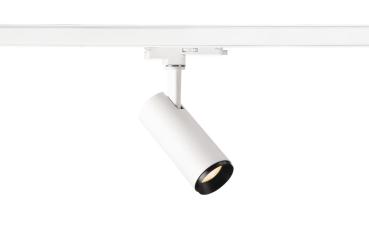 NUMINOS® S 3Ph., DALI, 3~ Spot, zylindrisch, 2700 K, 7,8 Watt, DALI, 36°, matt weiß / matt schwarz