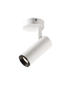 NUMINOS® S CW, DALI, Deckenaufbauleuchte, 4000 K, 7,8 Watt, DALI, 60°, matt weiß / matt schwarz