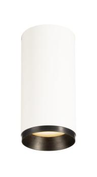 NUMINOS® M CL, DALI, Deckenaufbauleuchte, 3000 K, 13 Watt, DALI, 36°, matt weiß / matt schwarz