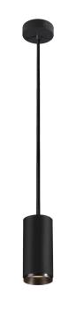 NUMINOS® M PD, DALI, Pendelleuchte, Pendellänge 250 cm, 2700 K, 13 Watt, 24°, DALI, matt schwarz