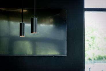 NUMINOS® M PD, DALI, Pendelleuchte, Pendellänge 250 cm, 2700 K, 13 Watt, 36°, DALI, matt schwarz