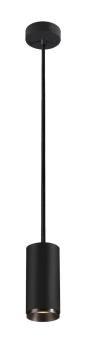 NUMINOS® M PD, DALI, Pendelleuchte, Pendellänge 250 cm, 3000 K, 13 Watt, 36°, DALI, matt schwarz