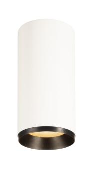 NUMINOS® L CL, DALI, Deckenaufbauleuchte, 2700 K, 19 Watt, DALI, 60°, matt weiß / matt schwarz