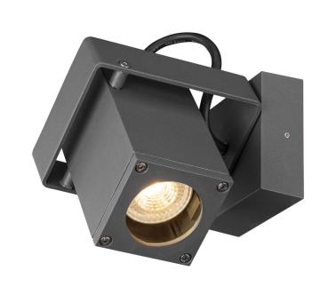 THEO BRACKET, Outdoor Wand- und Deckenaufbauleuchte QPAR51 anthrazit