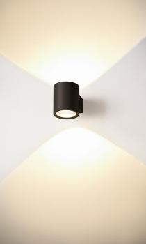 OCULUS UP/DOWN, Indoor LED Wandaufbauleuchte schwarz 2000-3000 K