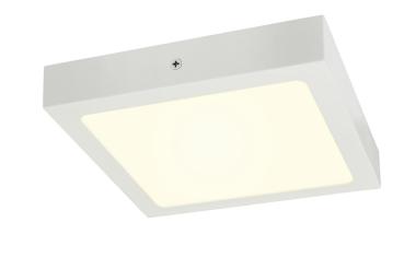 Preview: SENSER 24, Indoor LED Wand- und Deckenaufbauleuchte eckig weiß 4000 K