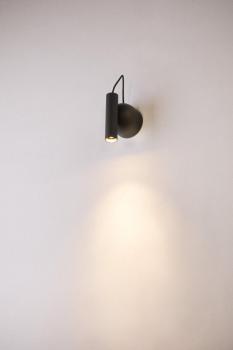 KARPO MAGN, Indoor LED Wandaufbauleuchte schwarz 3000 K