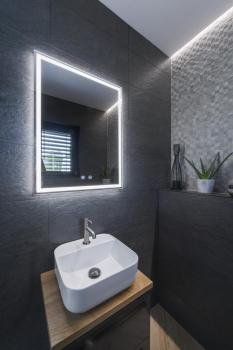 TRUKKO, Indoor LED Wandaufbauleuchte eckig defog alu