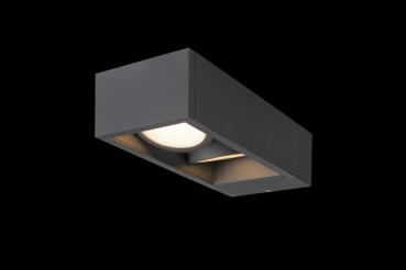 Preview: ESKINA FRAME, Outdoor LED Wandaufbauleuchte double anthrazit CCT switch 3000/4000 K