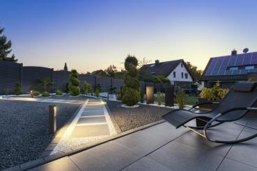 ESKINA FRAME 45, Outdoor LED Stehleuchte single anthrazit CCT switch 3000/4000 K