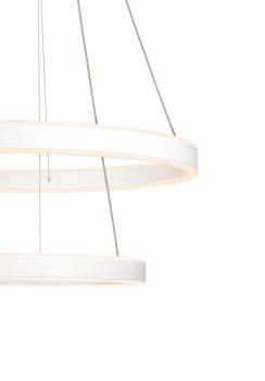 Preview: ONE DOUBLE, Indoor LED Pendelleuchte weiß CCT switch 2700/3000 K