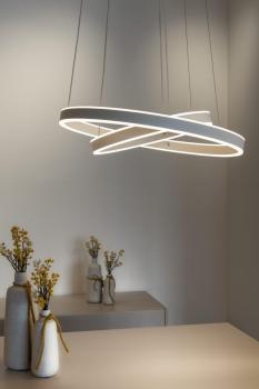 ONE DOUBLE, Indoor LED Pendelleuchte weiß CCT switch 2700/3000 K