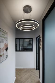 ONE DOUBLE PD DALI UP/DOWN, Indoor LED Pendelleuchte schwarz CCT switch 3000/4000 K