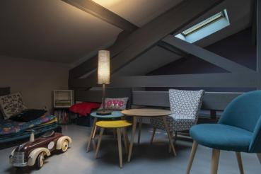 FENDA, Leuchtenschirm grau